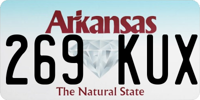 AR license plate 269KUX
