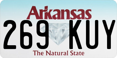 AR license plate 269KUY