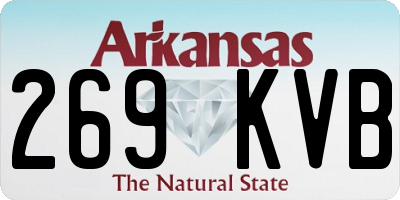 AR license plate 269KVB