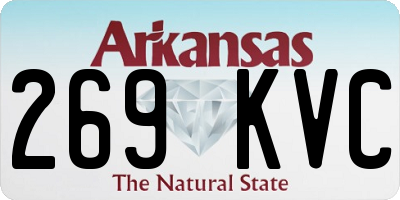 AR license plate 269KVC