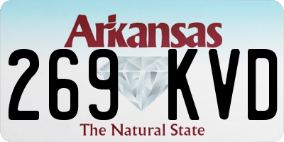 AR license plate 269KVD