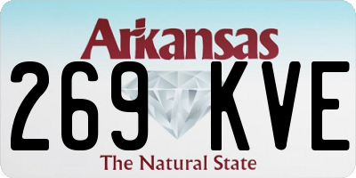 AR license plate 269KVE
