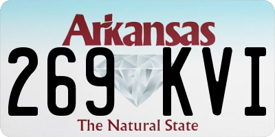 AR license plate 269KVI