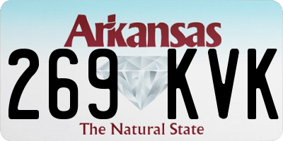 AR license plate 269KVK
