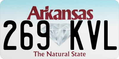 AR license plate 269KVL