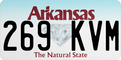 AR license plate 269KVM