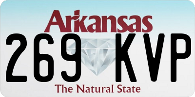 AR license plate 269KVP