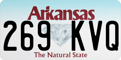 AR license plate 269KVQ