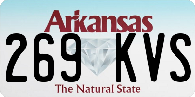 AR license plate 269KVS
