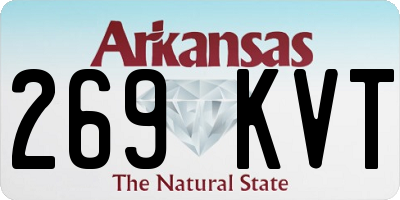 AR license plate 269KVT