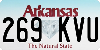 AR license plate 269KVU