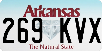 AR license plate 269KVX