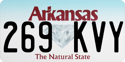 AR license plate 269KVY