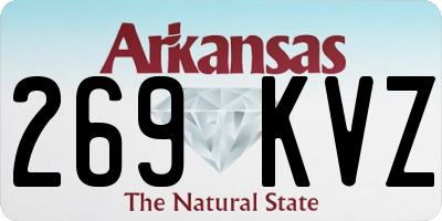 AR license plate 269KVZ