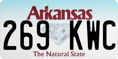 AR license plate 269KWC
