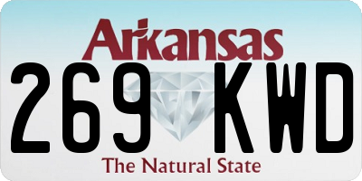 AR license plate 269KWD