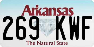 AR license plate 269KWF