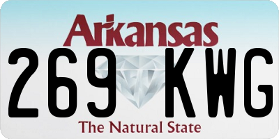 AR license plate 269KWG