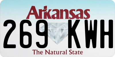 AR license plate 269KWH