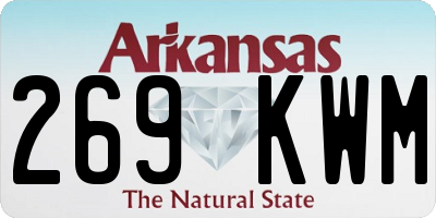 AR license plate 269KWM