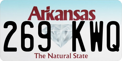 AR license plate 269KWQ