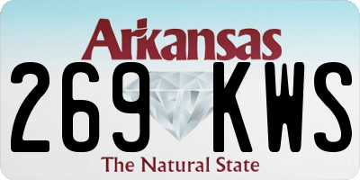 AR license plate 269KWS