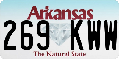 AR license plate 269KWW