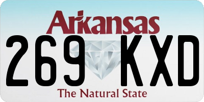 AR license plate 269KXD