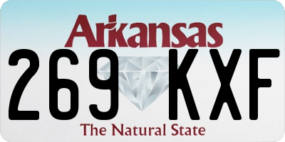 AR license plate 269KXF