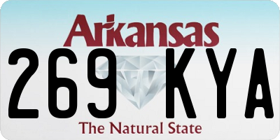 AR license plate 269KYA