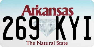 AR license plate 269KYI