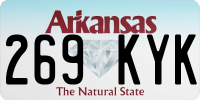 AR license plate 269KYK