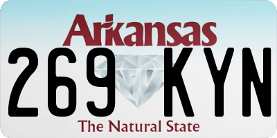 AR license plate 269KYN