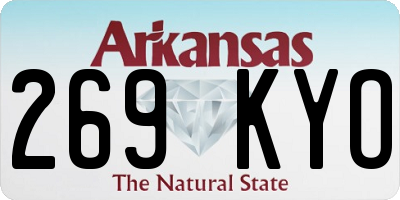 AR license plate 269KYO