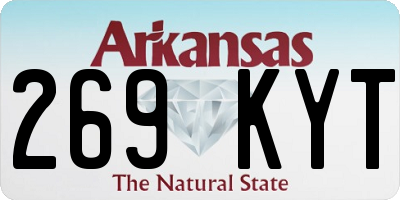 AR license plate 269KYT
