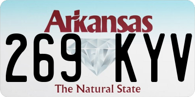 AR license plate 269KYV