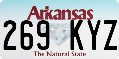 AR license plate 269KYZ