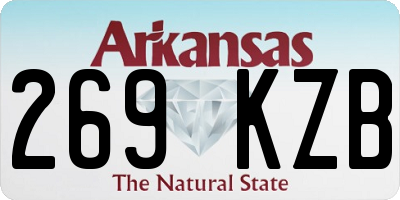AR license plate 269KZB