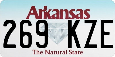 AR license plate 269KZE