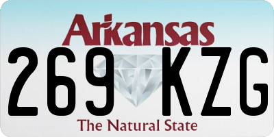 AR license plate 269KZG