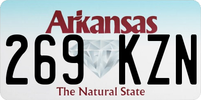 AR license plate 269KZN