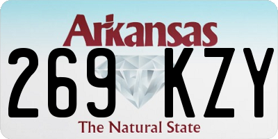 AR license plate 269KZY
