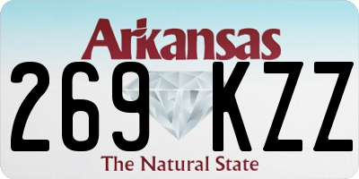 AR license plate 269KZZ
