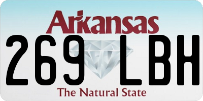 AR license plate 269LBH