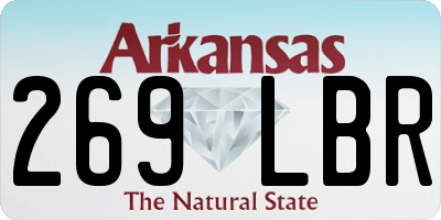AR license plate 269LBR