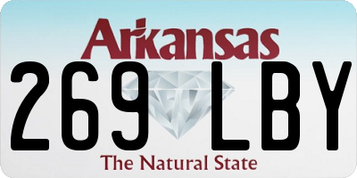 AR license plate 269LBY