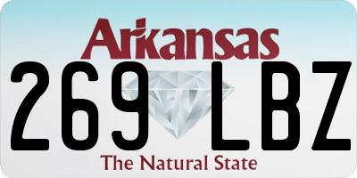 AR license plate 269LBZ