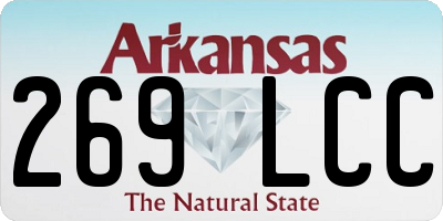 AR license plate 269LCC