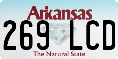 AR license plate 269LCD