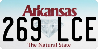 AR license plate 269LCE
